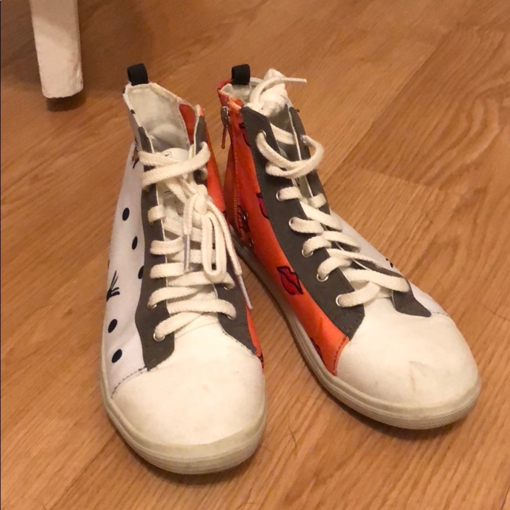 Multi colored sneakers